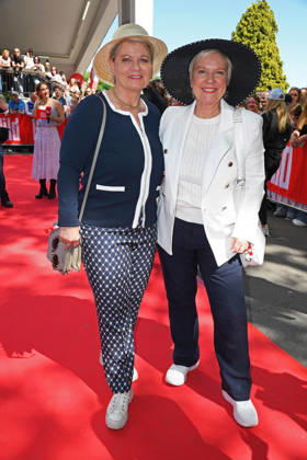 Andrea Spatzek, Biggi Birgit Lechtermann beim BILD-RENNTAG auf der Trabrennbahn in Gelsenkirchen am 01.05.2026