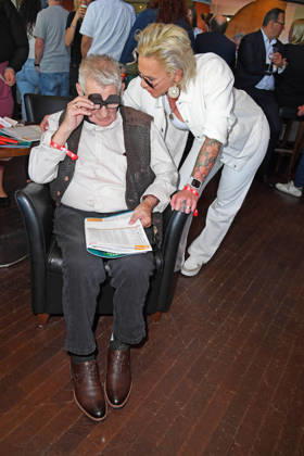 Heinz Hoenig mit Ehefrau Annika Kaersten-Hoenig beim BILD-RENNTAG auf der Trabrennbahn in Gelsenkirchen am 01.05.2026