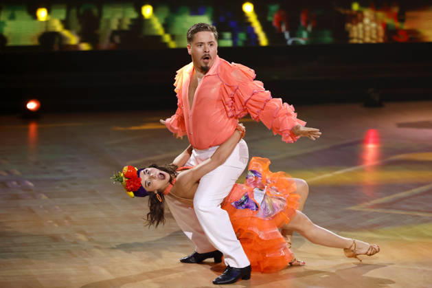 Schlagzeuger Gustav Schäfer (Tokio Hotel) und Tänzerin Anastasia Maruster bei der achten Tanzshow der 19. Staffel der RTL-Tanzshow Lets Dance im Coloneum. Köln, 01.05.2026 NRW Deutschland Copyright: xChristophxHardtx