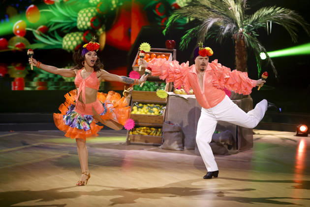 Schlagzeuger Gustav Schäfer (Tokio Hotel) und Tänzerin Anastasia Maruster bei der achten Tanzshow der 19. Staffel der RTL-Tanzshow Lets Dance im Coloneum. Köln, 01.05.2026 NRW Deutschland Copyright: xChristophxHardtx