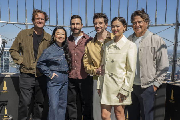 May 1, 2026, New York, New York, USA: The cast and creatives of SHRINKING on Apple TV visit the Empire State Building to celebrate season 3 in New York. 1 May 2026 New York USA - ZUMAa265 20260501_zep_a265_103 Copyright: xEricxAcquayex