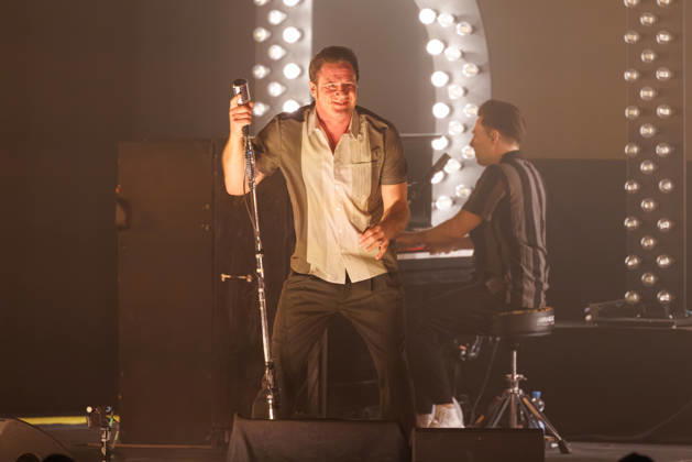 The Kickstarters, Dick Brave bei Veranstaltung EHC Happy Weekend 2026, Rock n Roll im Mai am 01.05.2026 in Königsbrunn, Pharmpur Eisarena. Bayern Deutschland