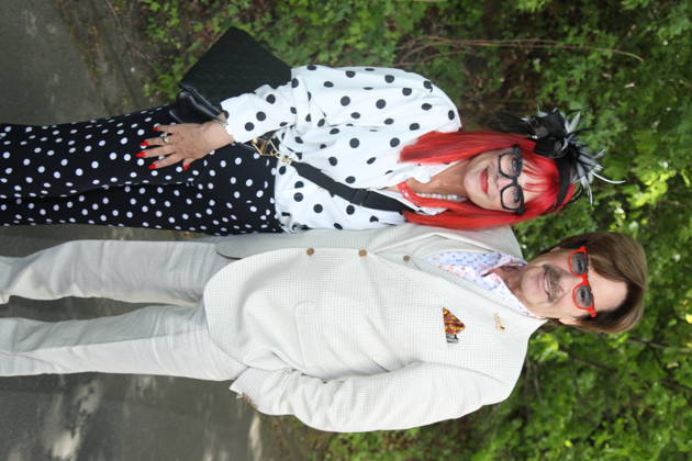 Jörg Draeger mit Ehefrau Petra Draeger beim Bild-Renntag 2026 auf der Trabrennbahn Gelsenkirchen. Gelsenkirchen, 01.05.2026 Copyright: xAgenturxMatthiasxWehnertx xM.xGränzdörferx