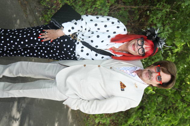 Jörg Draeger mit Ehefrau Petra Draeger beim Bild-Renntag 2026 auf der Trabrennbahn Gelsenkirchen. Gelsenkirchen, 01.05.2026 Copyright: xAgenturxMatthiasxWehnertx xM.xGränzdörferx