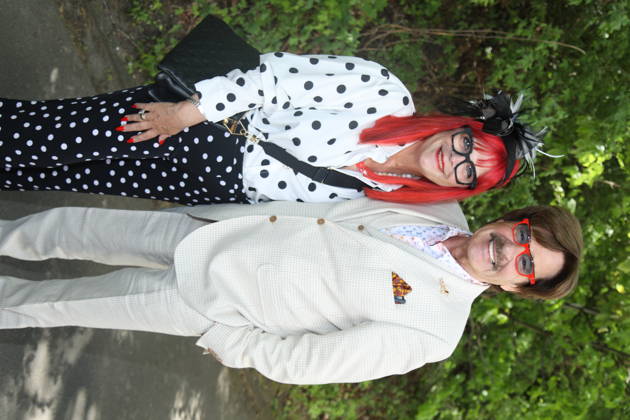 Jörg Draeger mit Ehefrau Petra Draeger beim Bild-Renntag 2026 auf der Trabrennbahn Gelsenkirchen. Gelsenkirchen, 01.05.2026 Copyright: xAgenturxMatthiasxWehnertx xM.xGränzdörferx