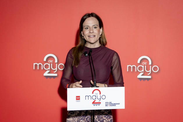 Presentation of the Grand Crosses of the Order of Dos de Mayo Vox spokeswoman in the Assembly of Madrid, Isabel Monino, during the presentation of the Grand Crosses of the Order of Dos de Mayo, at the Puerta del Sol in Madrid, on May 2, 2026, in Madrid Spain The Governing Council of the Community of Madrid awards the Grand Cross of the Order of Dos de Mayo to 14 personalities, institutions and social entities in recognition of their professional careers, solidarity and example 02 MAY 2026 A Pé Espana  Copyright: xA.xPÃ rezxMecax 7492166