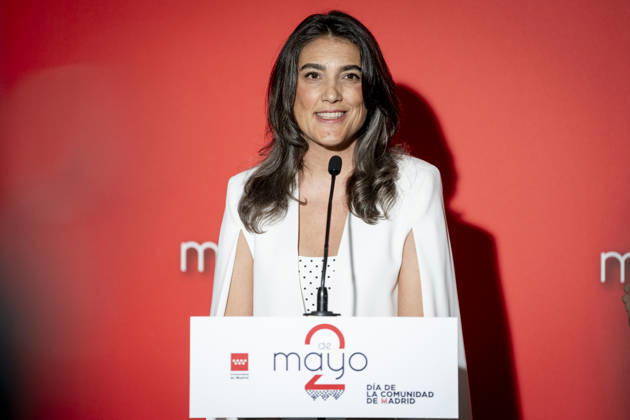 Presentation of the Grand Crosses of the Order of Dos de Mayo The spokesperson for Más Madrid in the Assembly of Madrid, Manuela Bergerot, during the presentation of the Grand Crosses of the Order of Dos de Mayo, at the Puerta del Sol in Madrid, on May 2, 2026, in Madrid Spain The Governing Council of the Community of Madrid awards the Grand Cross of the Order of Dos de Mayo to 14 personalities, institutions and social entities in recognition of their professional careers, solidarity and example 02 MAY 2026 A Pé Espana  Copyright: xA.xPÃ rezxMecax 7492162