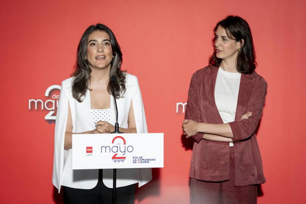 Presentation of the Grand Crosses of the Order of the Dos de Mayo The spokesperson of Más Madrid in the Assembly of Madrid, Manuela Bergerot, and the spokesperson of Más Madrid in the City Council of Madrid, Rita Maestre, during the presentation of the Grand Crosses of the Order of the Dos de Mayo, at the Puerta del Sol in Madrid, on May 2, 2026, in Madrid Spain The Governing Council of the Comunidad de Madrid awards the Grand Cross of the Order of the Dos de Mayo to 14 personalities, institutions and social entities in recognition of their professional careers, solidarity and example 02 MAY 2026 A Pé Espana Copyright: xA.xPÃ rezxMecax 7492163