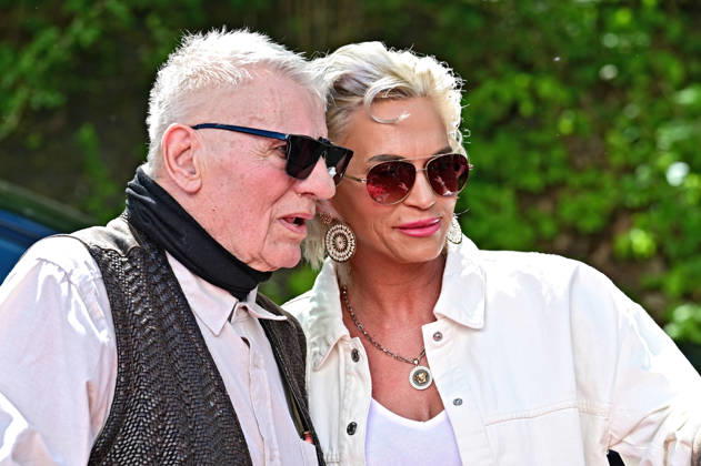 Bild-Renntag 2026 Heinz Hoenig und Annika Kärsten-Hoenig anläßlich des Bild-Renntages am 01.05.2026 auf der Trabrennbahn Gelsenkirchen. 20260501MWI118975