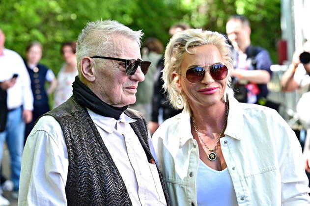 Bild-Renntag 2026 Heinz Hoenig und Annika Kärsten-Hoenig anläßlich des Bild-Renntages am 01.05.2026 auf der Trabrennbahn Gelsenkirchen. 20260501MWI118944