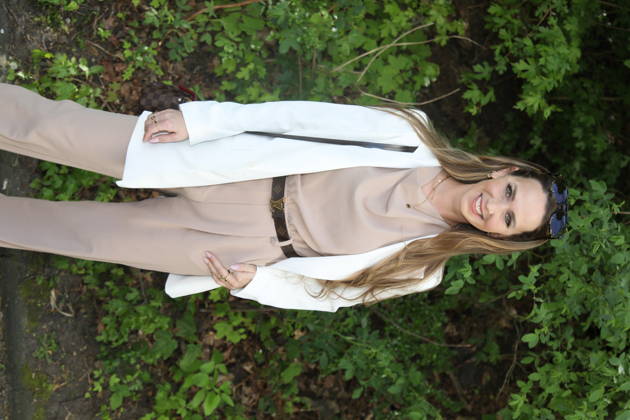 Christina Grass beim Bild-Renntag 2026 auf der Trabrennbahn Gelsenkirchen. Gelsenkirchen, 01.05.2026 Copyright: xAgenturxMatthiasxWehnertx xM.xGränzdörferx