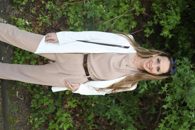 Christina Grass beim Bild-Renntag 2026 auf der Trabrennbahn Gelsenkirchen. Gelsenkirchen, 01.05.2026 Copyright: xAgenturxMatthiasxWehnertx xM.xGränzdörferx