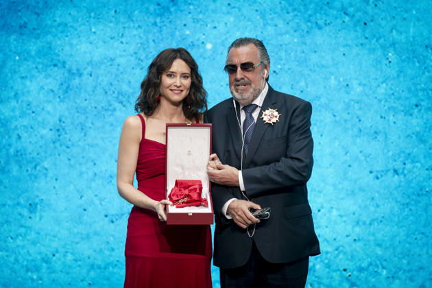 Presentation of the Grand Crosses of the Order of Dos de Mayo The President of the Community of Madrid, Isabel Díaz Ayuso, and the President of ONCE, Miguel Carballeda Pineiro, during the presentation of the Grand Crosses of the Order of Dos de Mayo, at the Puerta del Sol in Madrid, on May 2, 2026, in Madrid Spain The Governing Council of the Community of Madrid awards the Grand Cross of the Order of Dos de Mayo to 14 personalities, institutions and social entities in recognition of their professional careers, solidarity and example 02 MAY 2026 A Pé Espana Copyright: xA.xPÃ rezxMecax 7492484