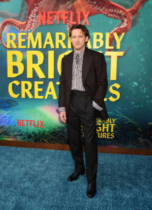 Los Angeles Premiere Of Netflix s Remarkably Bright Creatures - Arrivals LOS ANGELES, CALIFORNIA - APRIL 30: Lewis Pullman attends the Los Angeles Premiere of Netflix s Remarkably Bright Creatures at the Netflix Tudum Theater on April 30, 2026 in Los Angeles, California., Credit:Jeffrey Mayer Avalon United States, CA, Los Angeles, Netflix Tudum Theater  Copyright: xJeffreyxMayerx xAvalonx 1095841746