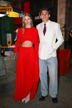 Armand Duplantis and Desire Inglander Arrivals and exits at Vogues Pre Met Gala Party at Madame Tussauds in Times Square, New York City, NY, USA, May 1, 2026 Gedeon Taieb Bestimage Celebs attending Vogues Pre Met Gala Party at Madame Tussauds in Times Square, New York New York Etats Unis  Copyright: xGedeonxTaiebx xBestimagexGedeonxTaiebx xBestimagex