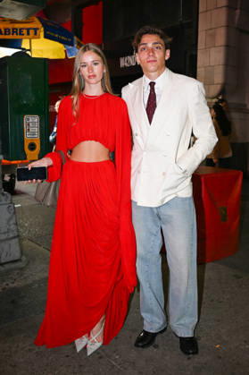 Armand Duplantis and Desire Inglander Arrivals and exits at Vogues Pre Met Gala Party at Madame Tussauds in Times Square, New York City, NY, USA, May 1, 2026 Gedeon Taieb Bestimage Celebs attending Vogues Pre Met Gala Party at Madame Tussauds in Times Square, New York New York Etats Unis  Copyright: xGedeonxTaiebx xBestimagexGedeonxTaiebx xBestimagex