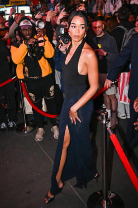 Laura Harrier Arrivals and exits at Vogues Pre Met Gala Party at Madame Tussauds in Times Square in New York City, NY, USA, May 1, 2026 Gedeon Taieb Bestimage Celebs attending Vogues Pre Met Gala Party at Madame Tussauds in Times Square, New York New York Etats Unis  Copyright: xGedeonxTaiebx xBestimagexGedeonxTaiebx xBestimagex