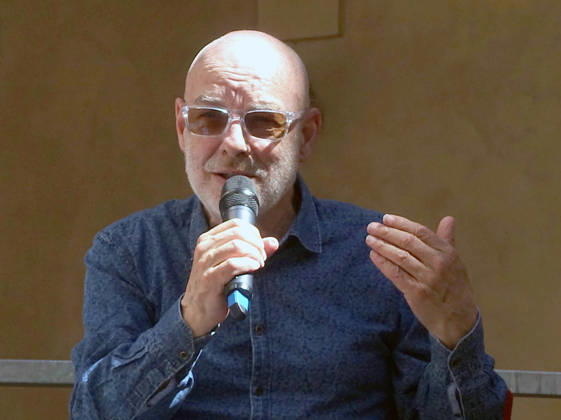 Parma, May 1, 2026. European premiere of Brian Eno s exhibition My Light Years at the Ospedale Vecchio. Pictured is the lecture Brian Eno gave at the Casa della Musica.  Copyright: xRobertoxBrancolinix xipa-agency.netx xRobertoxBrancolini Ipax IPA_Agency_IPA74383068