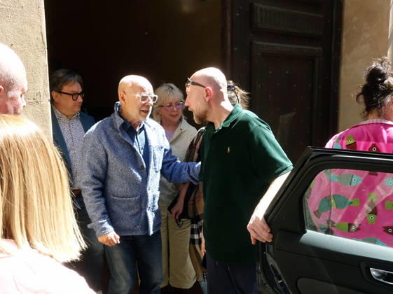 Parma, May 1, 2026. European premiere of Brian Eno s exhibition My Light Years at the Ospedale Vecchio. Pictured is Brian Eno s lecture as he leaves the Casa della Musica.  Copyright: xRobertoxBrancolinix xipa-agency.netx xRobertoxBrancolini Ipax IPA_Agency_IPA74383073