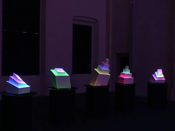 Parma, May 1, 2026. European premiere of Brian Eno s exhibition My Light Years at the Ospedale Vecchio. Pictured is the installation Cristals.  Copyright: xRobertoxBrancolinix xipa-agency.netx xRobertoxBrancolini Ipax IPA_Agency_IPA74383079