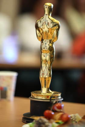 Russian co-director and lead actor Pavel Pasha Talankin (not pictured) presents Oscar statuette for his film Mr. Nobody Against Putin, which was lost on his flight back from the United States to Germany. Pavel Talankin is guest at the Cinema on the Border film festival in Tesin, Poland, May 3, 2026. (CTKxPhoto PetrxSznapka) CTKPhotoP2026050303165  CTKPhotoP2026050303165