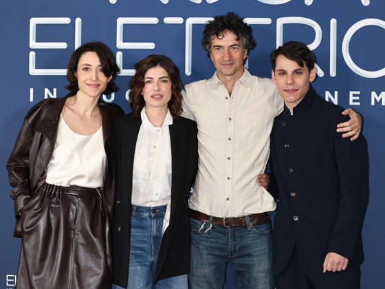 Rome, Hotel Sina Bernini, photocall for the Sky series Rosa Elettrica. Pictured: Elena Lietti, Maria Chiara Giannetta, Davide Marengo, and Francesco Di Napoli.  Copyright: xMarcoxProvvisionatox xipa-agency.netx xDxAvanzo Provvisionatox IPA_Agency_IPA74407561