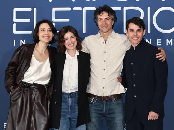 Rome, Hotel Sina Bernini, photocall for the Sky series Rosa Elettrica. Pictured: Elena Lietti, Maria Chiara Giannetta, Davide Marengo, and Francesco Di Napoli.  Copyright: xMarcoxProvvisionatox xipa-agency.netx xDxAvanzo Provvisionatox IPA_Agency_IPA74407588