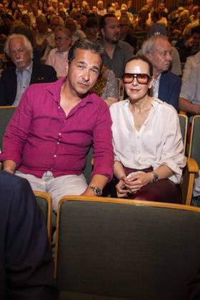 ABB HASEPREMIERE- Andreas Elsholz and Denise Zich zu Gast bei der Pemiere von Es ist nur eine Phase Hase in der Komoedie am Kurfuerstendamm im Ernst-Reuter-Saal a, 03.05.2026 in Berlin Berlin Deutschland