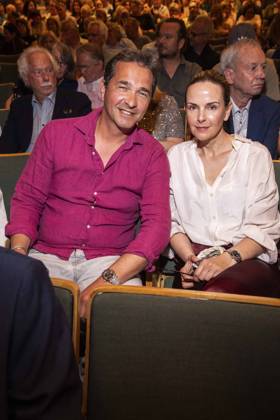 ABB HASEPREMIERE- Andreas Elsholz and Denise Zich zu Gast bei der Pemiere von Es ist nur eine Phase Hase in der Komoedie am Kurfuerstendamm im Ernst-Reuter-Saal a, 03.05.2026 in Berlin Berlin Deutschland