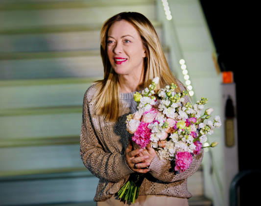 May 4, 2026, Yerevan, Rome, Armenia: Prime Minister Giorgia Meloni arrives in Armenia. Yerevan, May 4, 2026 Yerevan Armenia  - ZUMAa289 20260504_zia_a289_174 Copyright: xChigixPressxOfficex