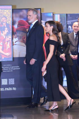 04-05-2026 Barcelona Queen Letizia and King Felipe attend the 50th anniversary of the El Pais newspaper at the Maritime museum in Barcelona. No Spain Â  Copyright: xPPEx