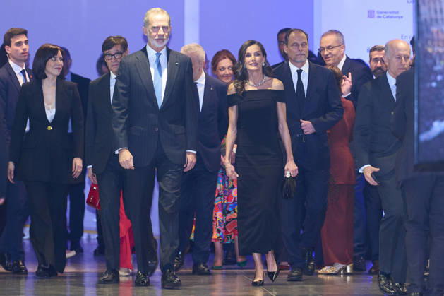 04-05-2026 Barcelona Queen Letizia and King Felipe attend the 50th anniversary of the El Pais newspaper at the Maritime museum in Barcelona. No Spain Â  Copyright: xPPEx