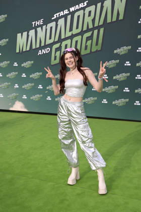 Klaudia Giez beim Star Wars: The Mandalorian and Grogu Photocall im Rahmen der Film Premiere & Fan Event am Uber Platz in der Uber Eats Music Hall am 4.05.2026 in Berlin Klaudia Giez at the Star Wars: The Mandalorian and Grogu photocall during the film premiere & fan event at Uber Platz in the Uber Eats Music Hall on May 4, 2026 in Berlin Star Wars: The Mandalorian and Grogu Filmpremiere & Fan Event in Berlin