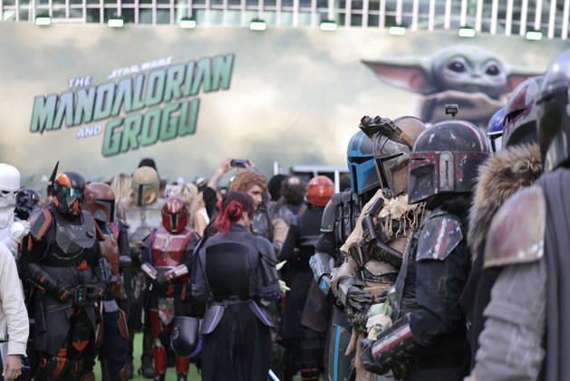 Star Wars: The Mandalorian and Grogu Photocall im Rahmen der Film Premiere & Fan Event am Uber Platz in der Uber Eats Music Hall am 4.05.2026 in Berlin Star Wars: The Mandalorian and Grogu photocall during the film premiere & fan event at Uber Platz in the Uber Eats Music Hall on May 4, 2026 in Berlin Star Wars: The Mandalorian and Grogu Filmpremiere & Fan Event in Berlin