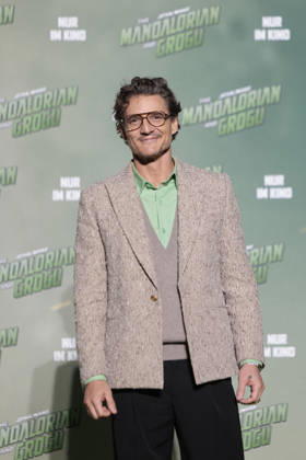 Pedro Pascal at the Star Wars: The Mandalorian and Grogu photocall during the film premiere & fan event at Uber Platz in the Uber Eats Music Hall on May 4, 2026 in Berlin Star Wars: The Mandalorian and Grogu Filmpremiere & Fan Event in Berlin