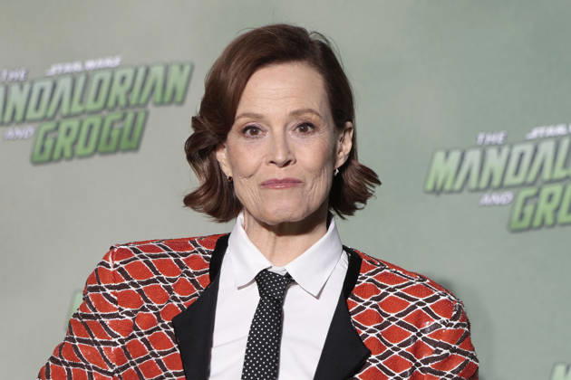 Sigourney Weaver at the Star Wars: The Mandalorian and Grogu photocall during the film premiere & fan event at Uber Platz in the Uber Eats Music Hall on May 4, 2026 in Berlin Star Wars: The Mandalorian and Grogu Filmpremiere & Fan Event in Berlin