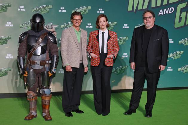 04.05.2026, Pedro Pascal, Sigourney Weaver und Jon Favreau zum Screening von Star Wars Mandalorian and Grogu , Uber Platz, Berlin, Berlin Berlin