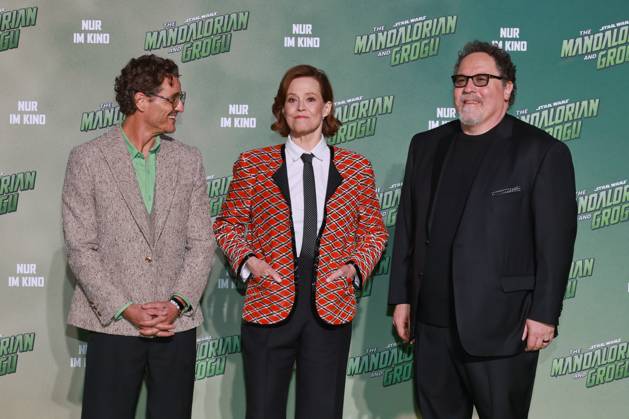 04.05.2026, Pedro Pascal, Sigourney Weaver und Jon Favreau zum Screening von Star Wars Mandalorian and Grogu , Uber Platz, Berlin, Berlin Berlin