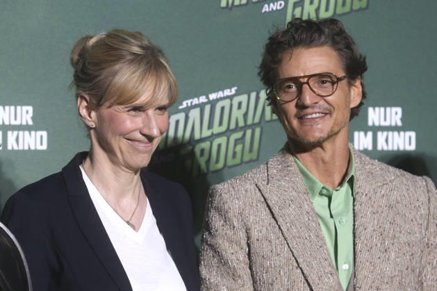 Johanna Pfeiffer und Pedro Pascal beim Fan Event Star Wars: The Mandalorian and Grogu im UCI Luxe East Side Gallery auf dem Uber Platz. Berlin, 04.05.2026