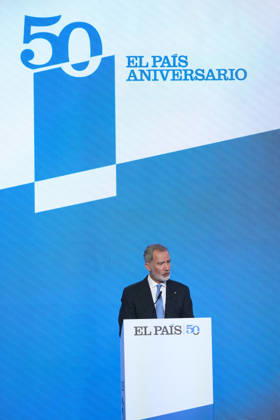 04-05-2026 Barcelona King Felipe attend the 50th anniversary of the El Pais newspaper at the Maritime museum in Barcelona. No Spain Â  Copyright: xPPEx