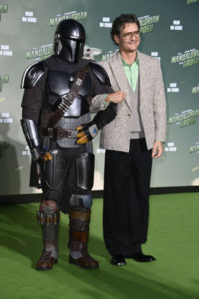 Der Mandalorianer und Pedro Pascal beim Fan Event Star Wars: The Mandalorian and Grogu im UCI Luxe East Side Gallery auf dem Uber Platz. Berlin, 04.05.2026