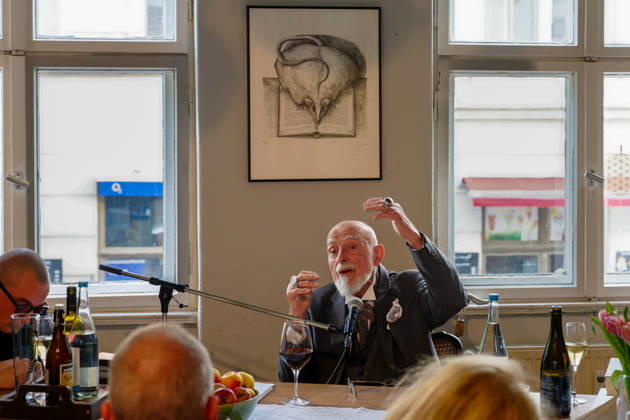 Kunst Kultur Literatur Buchhandel 04.05.2026 Potsdam Landeshauptstadt Brandenburg wist-derliteraturladen Markus Lüpertz deutscher Maler, Grafiker und Bildhauer einer der bekanntesten zeitgenössischen deutschen Künstlern der Gegenwart, liest eigene Texte Potsdam GER