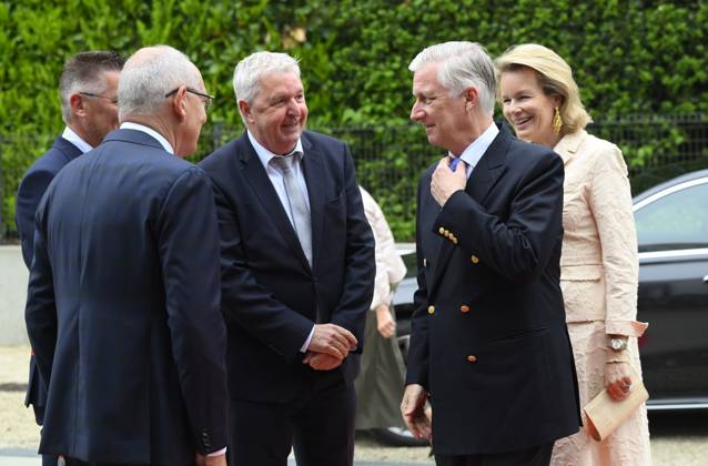 King Philippe And Queen Mathilde Visit The Province of Flemish Brabant VLAAMS-BRABANT, BELGIUM - MAY 05: King Philippe of Belgium and Queen Mathilde of Belgium pictured visiting VUB Photonics-campus en VUB STEAM Academie in Pajottegem during a trip to the province of Flemish Brabant on May 05, 2026 in Vlaams-Brabant, Belgium, 05 05 2026 Vlaams-Brabant Belgium  Copyright: xPhilipxReynaersx