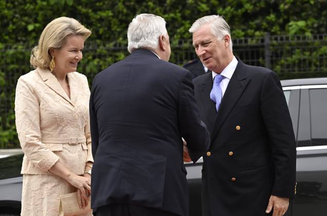 King Philippe And Queen Mathilde Visit The Province of Flemish Brabant VLAAMS-BRABANT, BELGIUM - MAY 05: King Philippe of Belgium and Queen Mathilde of Belgium pictured visiting VUB Photonics-campus en VUB STEAM Academie in Pajottegem during a trip to the province of Flemish Brabant on May 05, 2026 in Vlaams-Brabant, Belgium, 05 05 2026 Vlaams-Brabant Belgium  Copyright: xPhilipxReynaersx