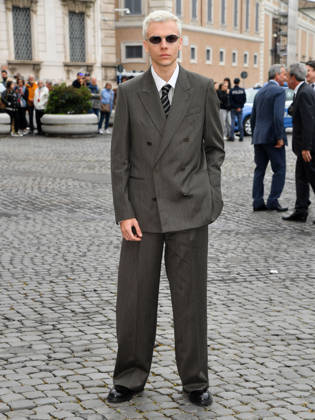 Rome, 71st David di Donatello Awards, Arrivals at the Quirinale Palace. Pictured: Francesco Gheghi.  Copyright: xVincenzoxLandix xipa-agency.netx xDxAvanzo Provvisionatox IPA_Agency_IPA74449727