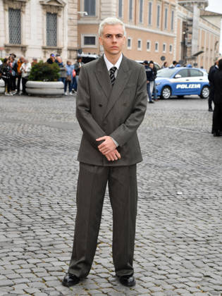 Rome, 71st David di Donatello Awards, Arrivals at the Quirinale Palace. Pictured: Francesco Gheghi.  Copyright: xVincenzoxLandix xipa-agency.netx xDxAvanzo Provvisionatox IPA_Agency_IPA74449750