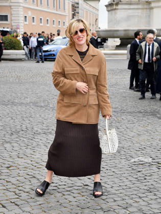 Rome, 71st David di Donatello Awards, Arrivals at the Quirinale Palace. Pictured is Valeria Bruni Tedeschi.  Copyright: xVincenzoxLandix xipa-agency.netx xDxAvanzo Provvisionatox IPA_Agency_IPA74449866