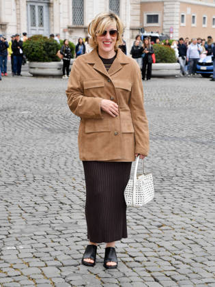 Rome, 71st David di Donatello Awards, Arrivals at the Quirinale Palace. Pictured is Valeria Bruni Tedeschi.  Copyright: xVincenzoxLandix xipa-agency.netx xDxAvanzo Provvisionatox IPA_Agency_IPA74449876