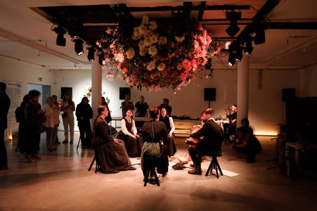 May 5, 2026, Venice, Rome, Italy: The Toloka ensemble performs inside the Russian Pavilion at the Venice Art Biennale, 05 05 2026 Venice Italy  - ZUMAa289 20260505_zia_a289_030 Copyright: xMircoxToniolox xAgfx