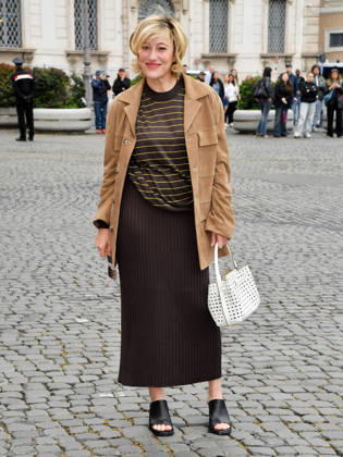 Rome, 71st David di Donatello Awards, Arrivals at the Quirinale Palace. Pictured is Valeria Bruni Tedeschi.  Copyright: xVincenzoxLandix xipa-agency.netx xDxAvanzo Provvisionatox IPA_Agency_IPA74449884
